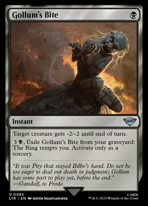 Gollum's Bite Card Front