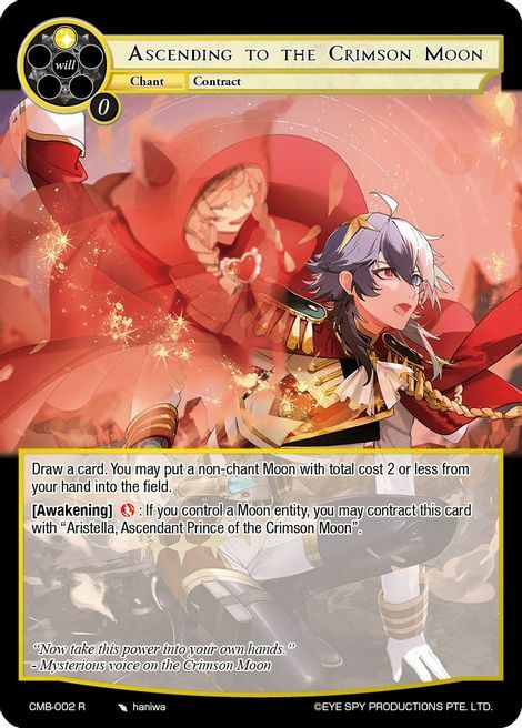 Ascending to the Crimson Moon // Red Eyes Card Front