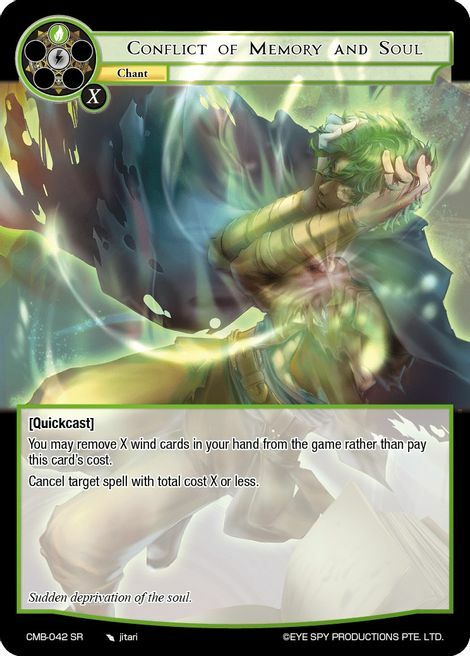 Conflict of Memory and Soul Card Front