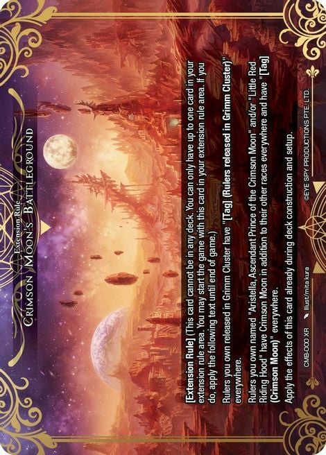 Crimson Moon's Battleground Card Front