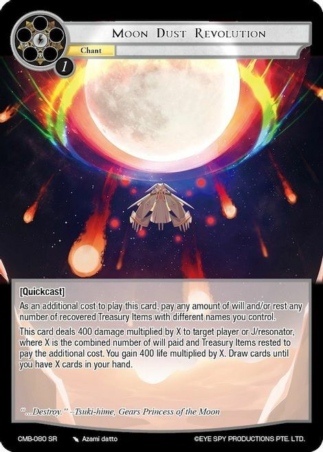 Moon Dust Revolution Card Front