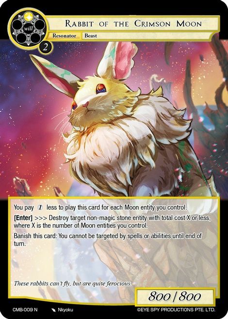 Rabbit of the Crimson Moon Card Front