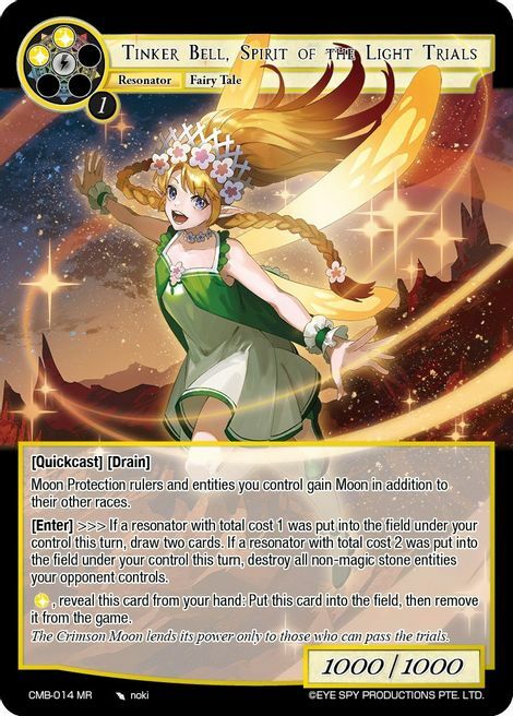 Tinker Bell, Spirit of the Light Trials Card Front