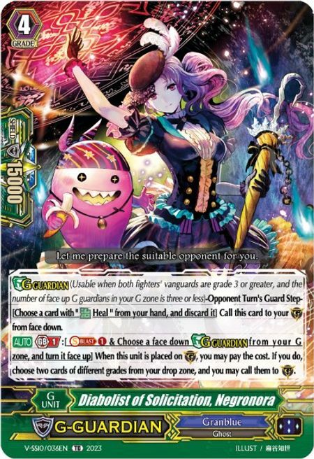 Diabolist of Solication, Negronora Card Front