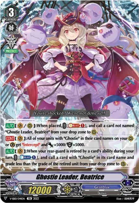 Ghostie Leader, Beatrice Card Front