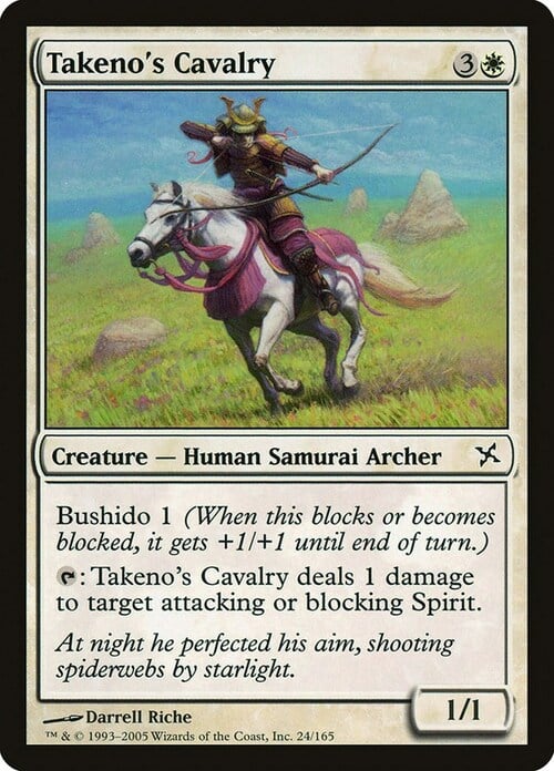 Takeno's Cavalry Card Front
