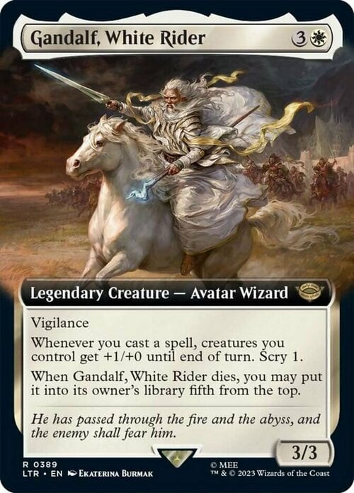 Gandalf, el Caballero Blanco Frente