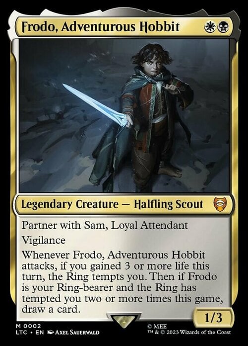 Frodo, hobbit aventurero Frente