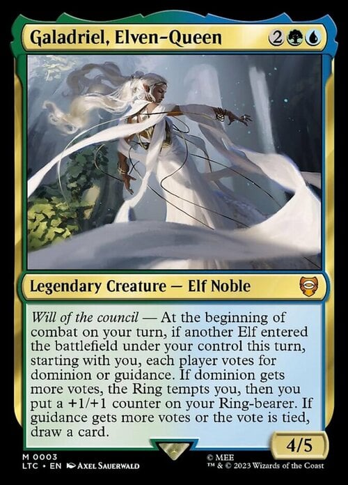 Galadriel, Regina Elfica Card Front