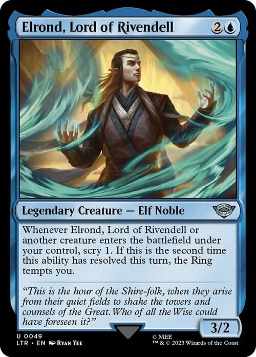Elrond, Lord of Rivendell Card Front