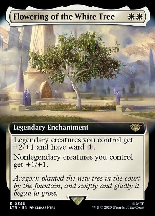 Flowering of the White Tree Card Front