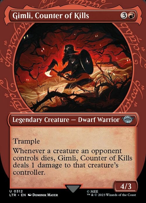Gimli, Counter of Kills Card Front