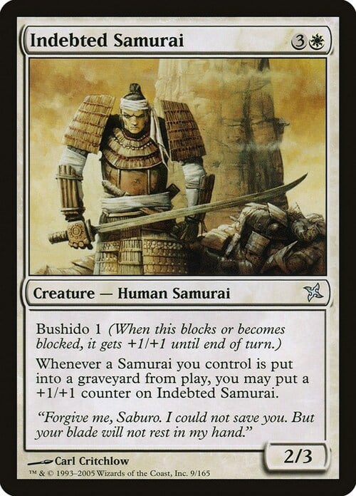 Indebted Samurai Card Front