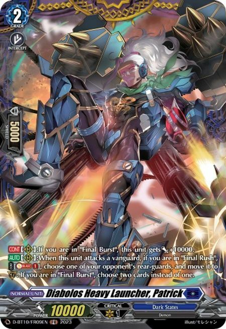 Diabolos Heavy Launcher, Patrick Card Front