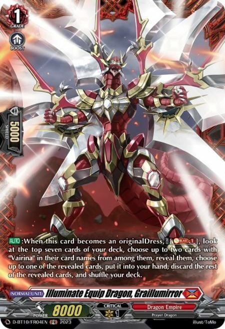 Illuminate Equip Dragon, Graillumirror Card Front