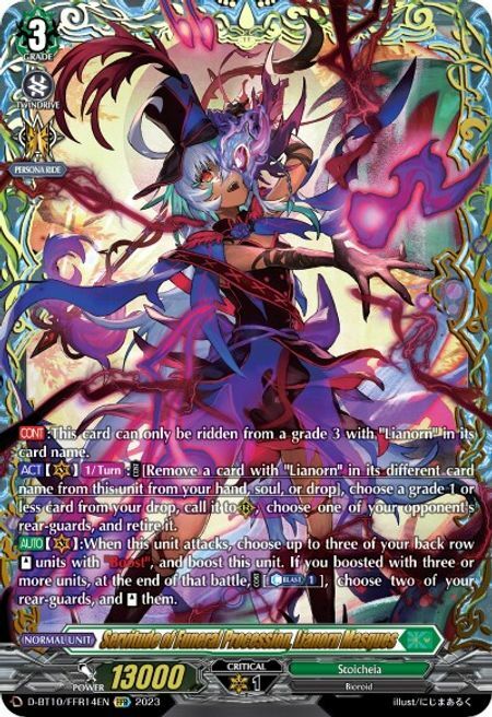 Servitude of Funeral Procession, Lianorn Masques Card Front