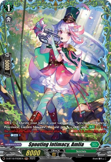 Spouting Intimacy, Amlia Card Front