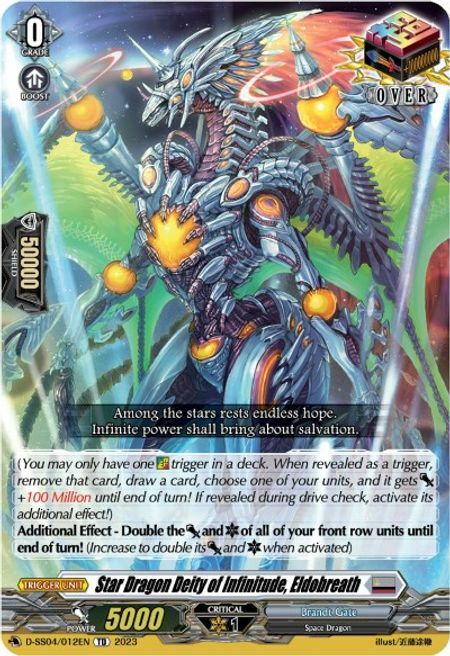 Star Dragon Deity of Infinitude, Eldobreath [D Format] Card Front