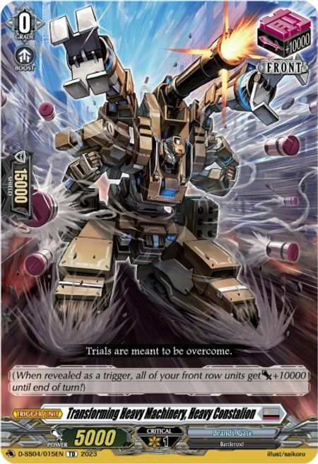 Transforming Heavy Machinery, Heavy Constalion [D Format] Card Front