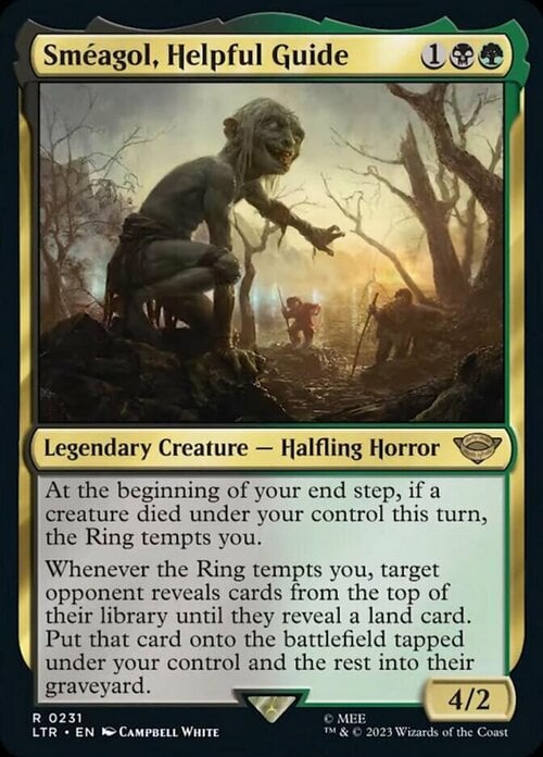 Sméagol, Helpful Guide Card Front