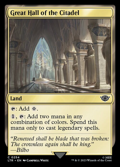 Great Hall of the Citadel Card Front