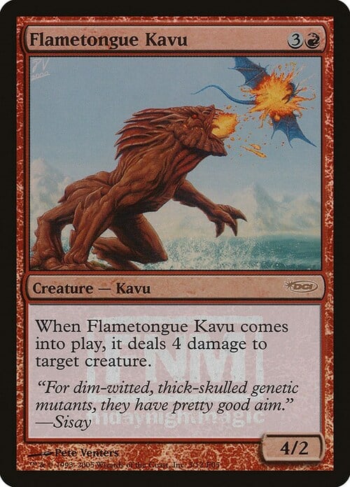 Flametongue Kavu Card Front