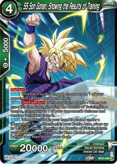 SS Son Gohan, Showing the Results of Training Card Front