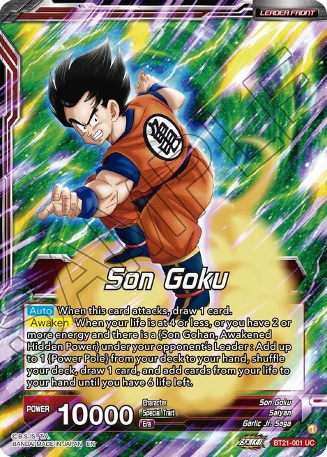 Son Goku // Son Goku, for the Sake of Family Card Front