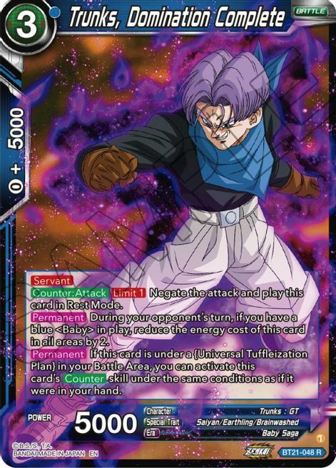 Trunks, Domination Complete Card Front