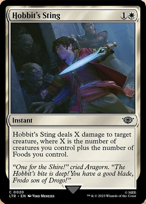 Hobbit's Sting Card Front
