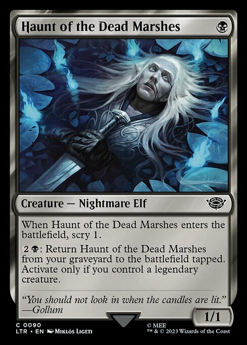 Haunt of the Dead Marshes Card Front
