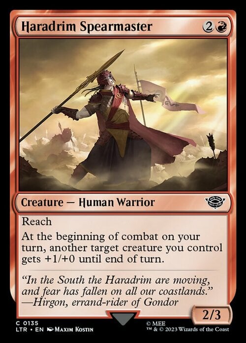 Haradrim Spearmaster Card Front