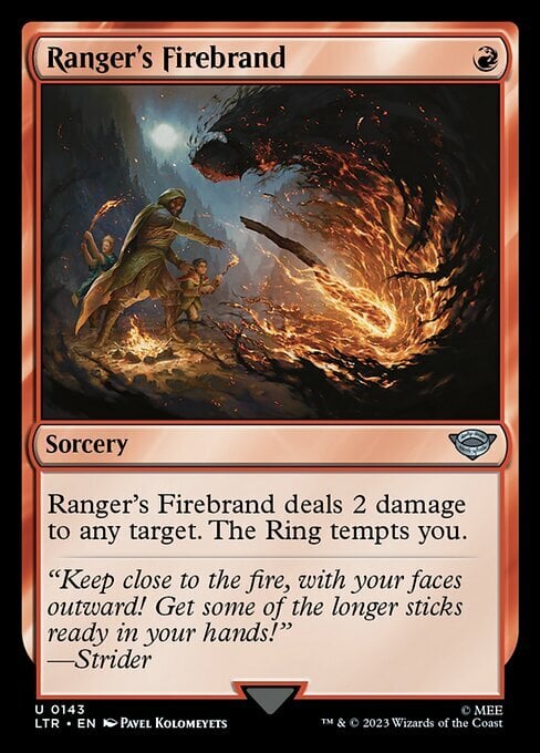 Ranger's Firebrand Card Front