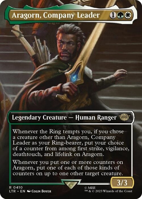 Aragorn, líder de la compañía Frente