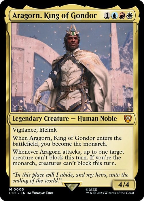 Aragorn, King of Gondor Card Front