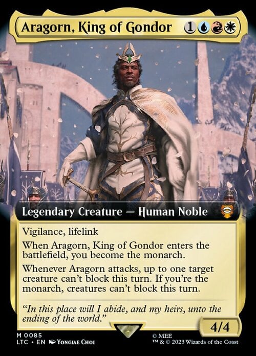 Aragorn, King of Gondor Card Front