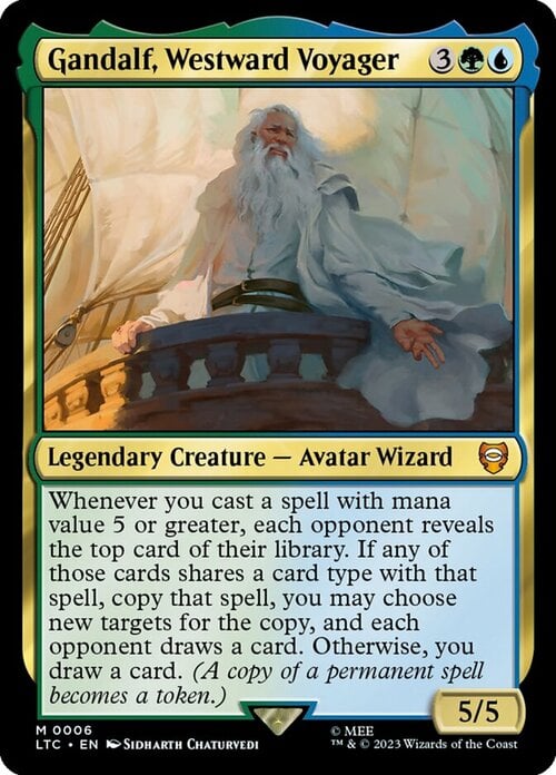 Gandalf, Westward Voyager Card Front
