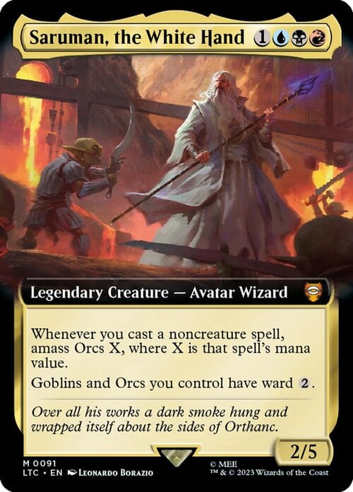 Saruman, the White Hand Card Front