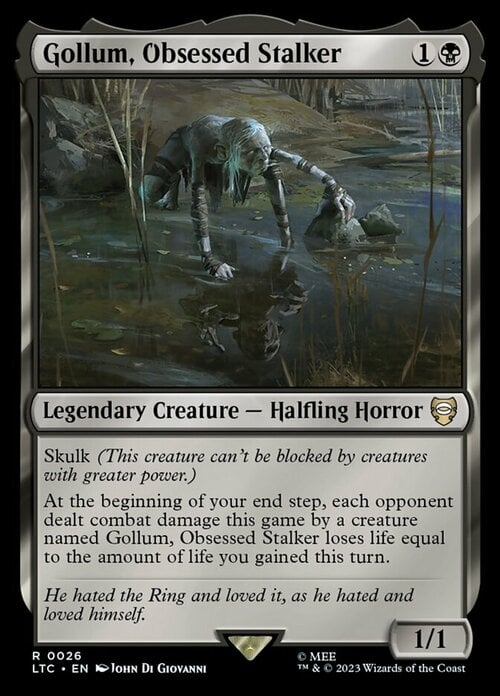 Gollum, Obsessed Stalker Card Front