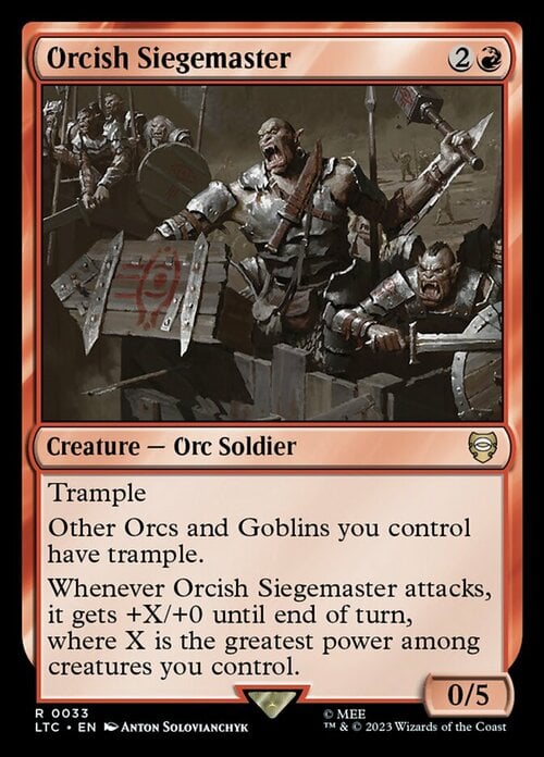 Orcish Siegemaster Card Front