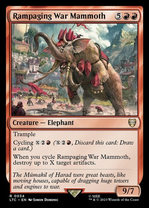Rampaging War Mammoth Card Front