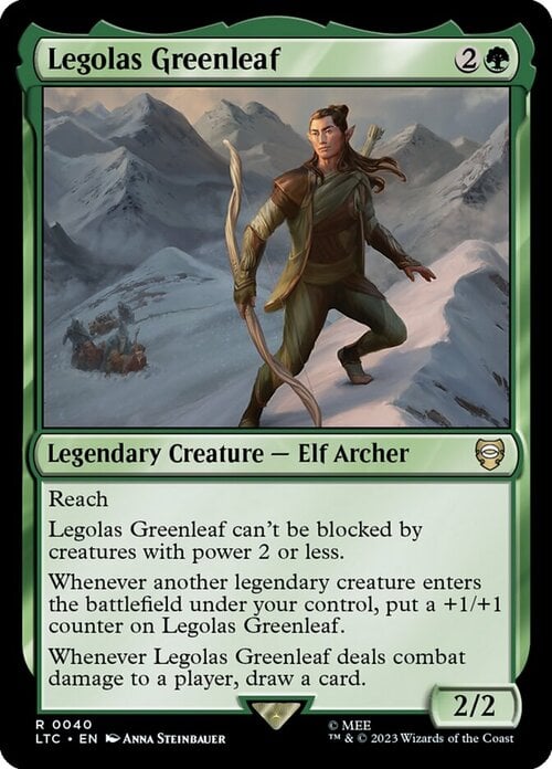 Legolas Greenleaf Card Front