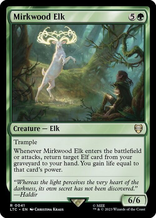 Mirkwood Elk Card Front