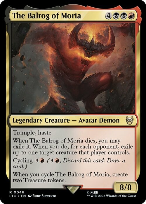 The Balrog of Moria Card Front