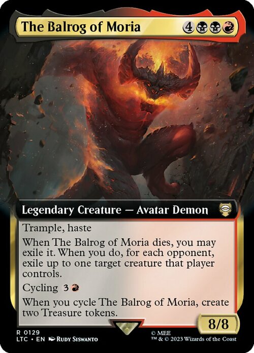 Il Balrog di Moria Card Front