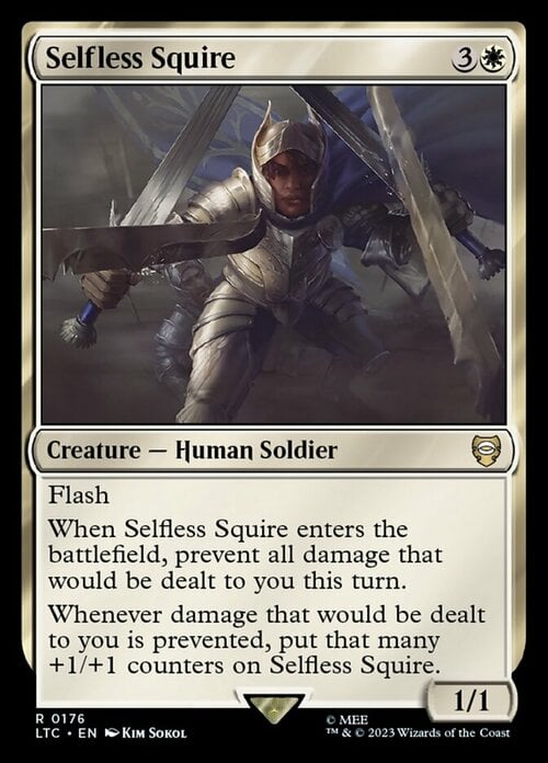 Selfless Squire Card Front