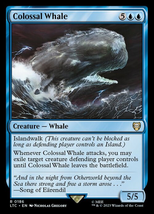 Colossal Whale Card Front