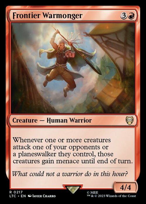 Frontier Warmonger Card Front