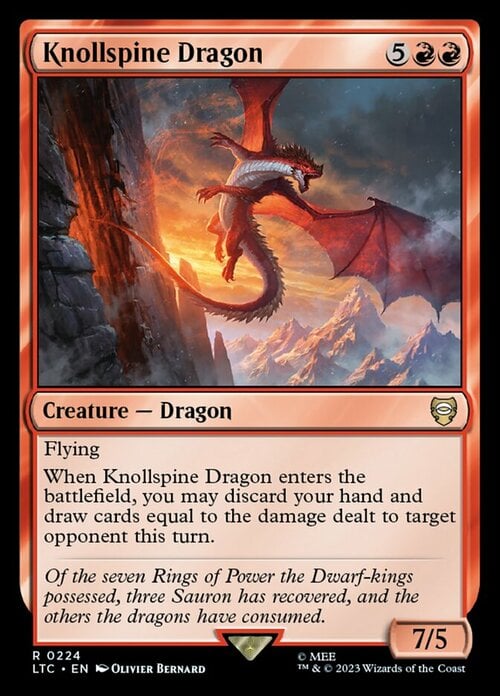 Knollspine Dragon Card Front