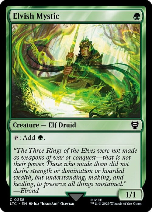 Elvish Mystic Card Front